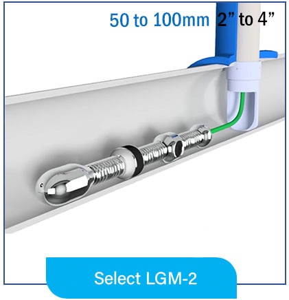LGM-2 Live gas mapping solution pipe diameter 50 to 100mm 2" to 4"
